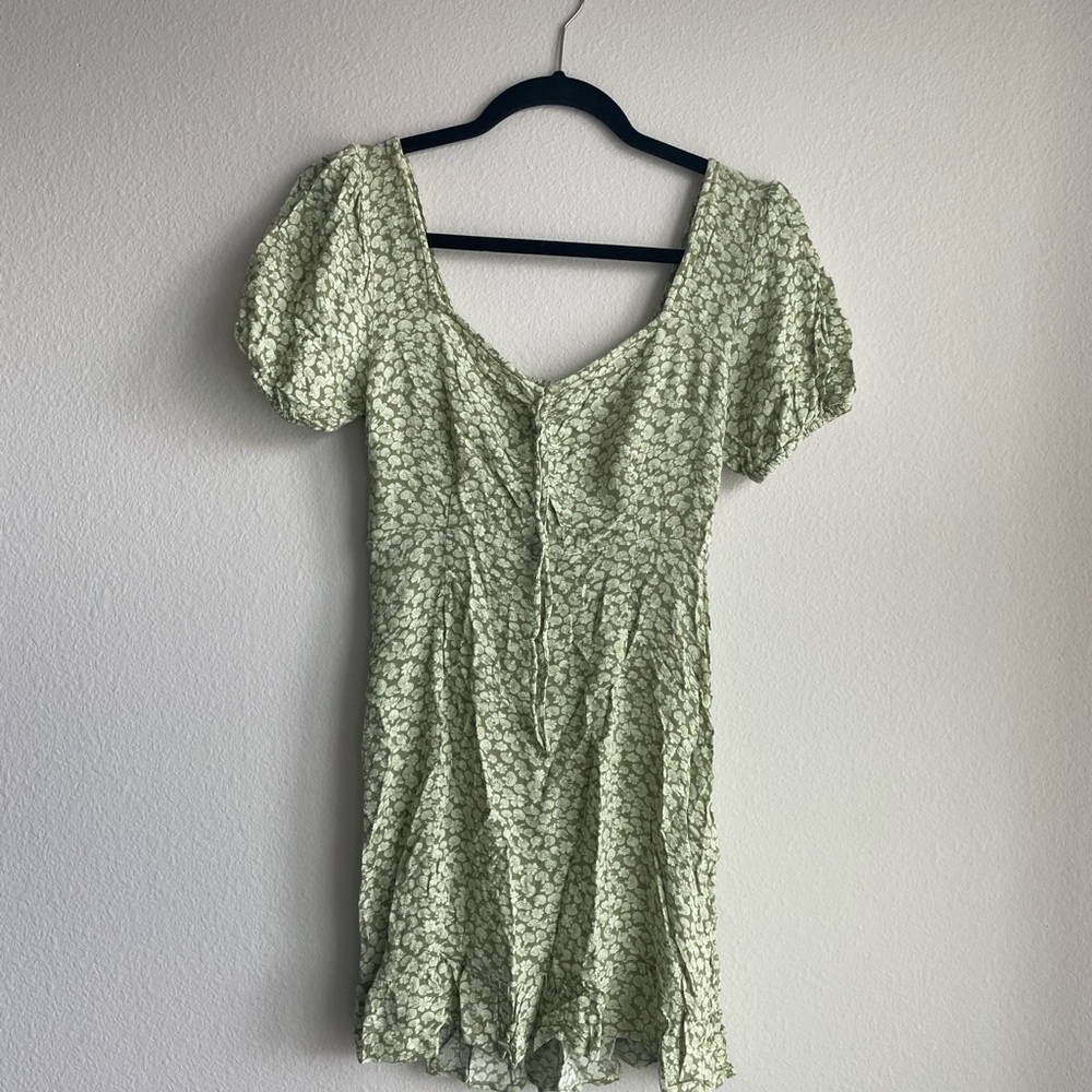 BP Green Floral Mini Dress